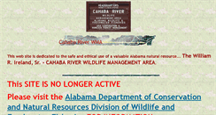 Desktop Screenshot of cahabariver.net